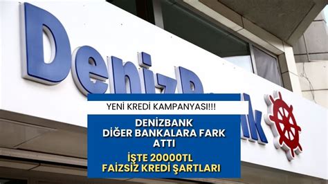 DenizBank 20.000 TL Kredi Kullanarak Yatırım Yapmak