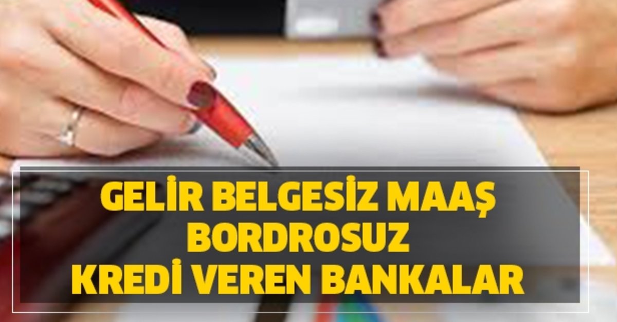 Gelir belgesiz kredi